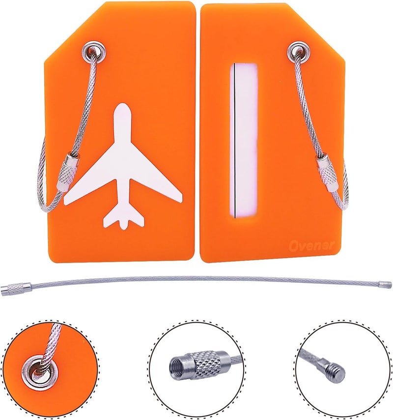 Ovener Silicone Luggage Tag with Name ID Card Perfect to Quickly Spot Luggage Suitcase - Image 4